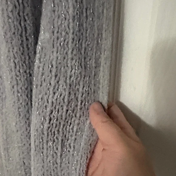 New York & Company Womens Grey Knit Scarf - Picture 3 of 4